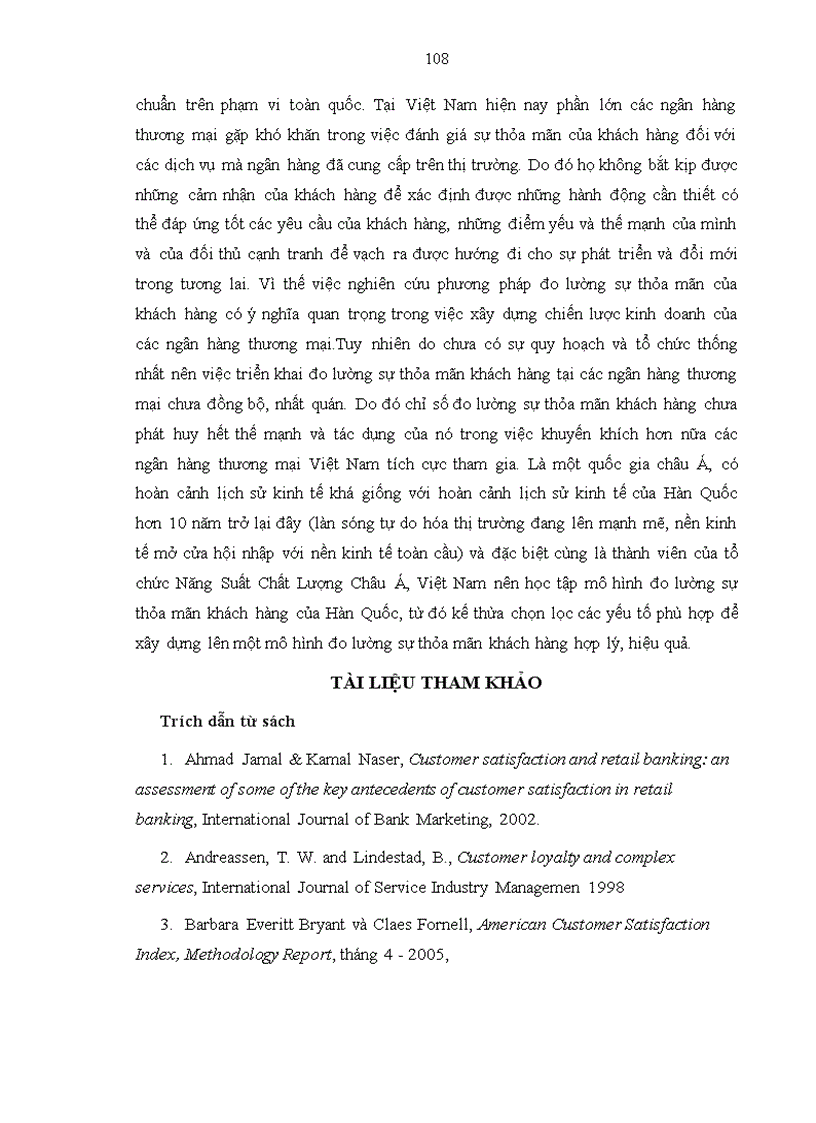 image for page Mô hình đo lường sự thoả mãn khách hàng của doanh nghiệp Hàn Quốc và bài học vận dụng đối với các ngân hàng thương mại Việt Nam