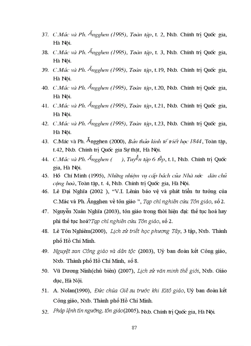 image for page Quan điểm của các nhà kinh điển chủ nghĩa Mác về tôn giáo Ý nghĩa của nó trong thời đại hiện nay 1