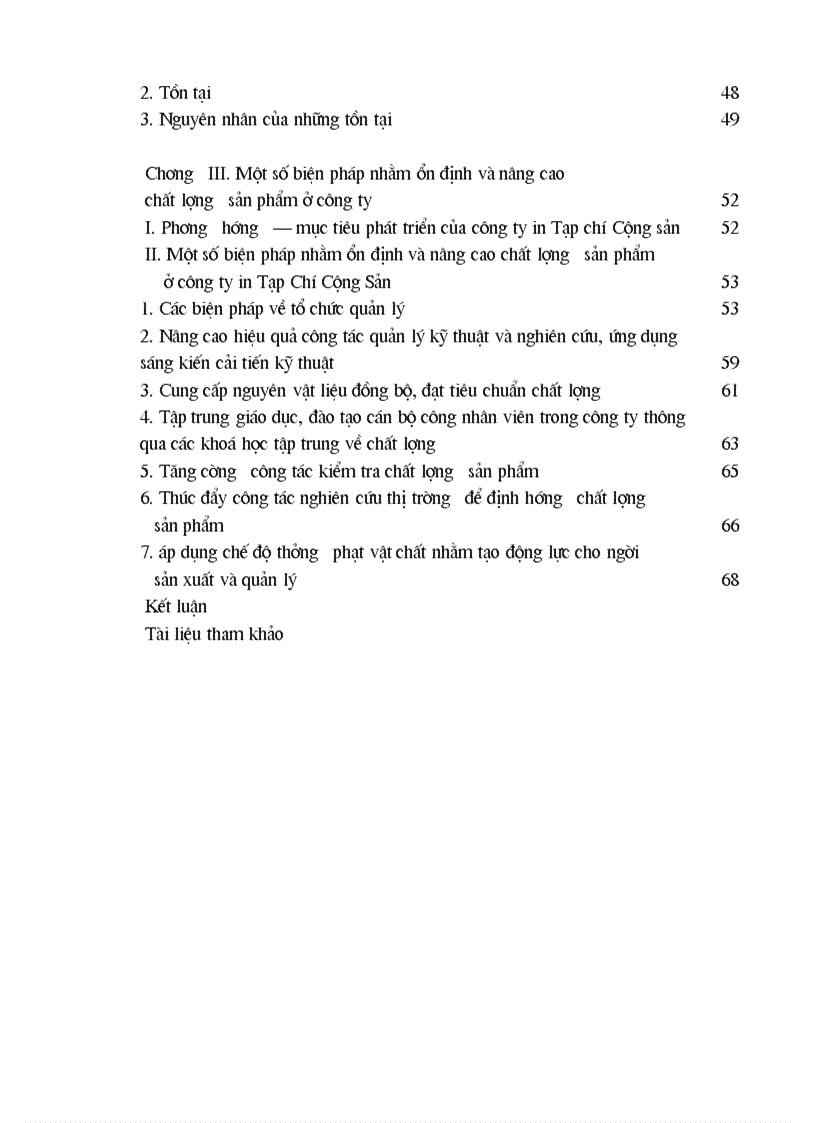 image for page Một số biện pháp nhằm ổn định và nâng cao chất lượng sản phẩm ở công ty in Tạp chí Cộng sản