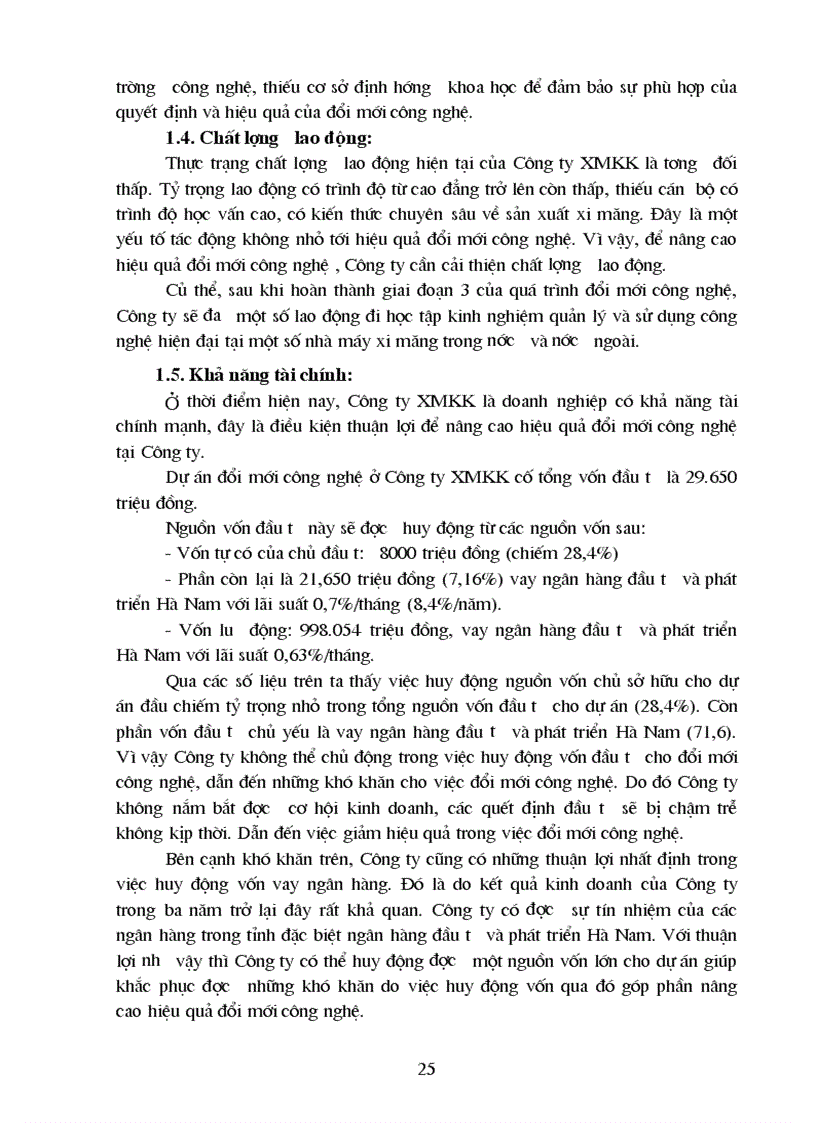 image for page Biện pháp nâng cao hiệu quả đổi mới công nghệ tại Công ty Xi măng Kiện Khê