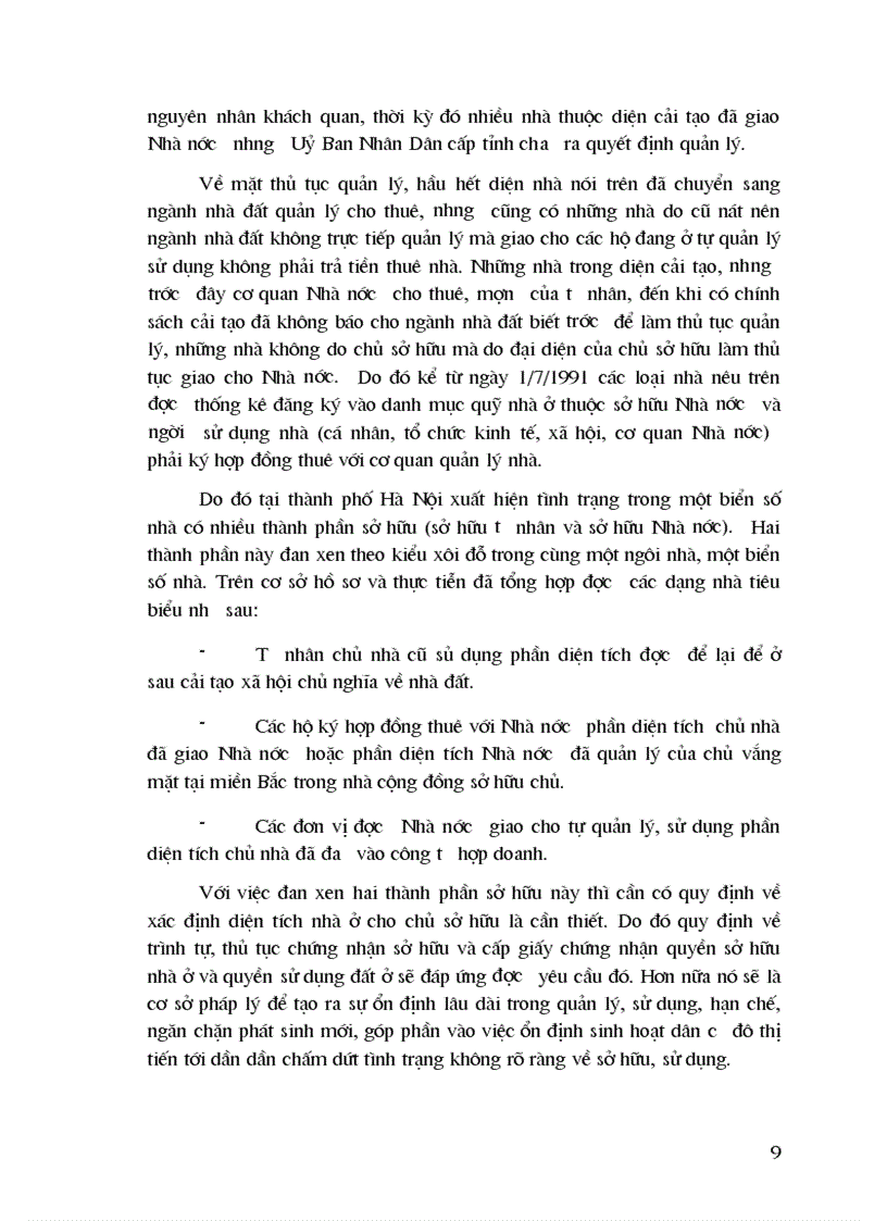 image for page Thực trạng công tác đăng ký cấp giấy chứng nhận quyền sở hữu nhà ở và quyền sử dụng đất ở cho diện nhà chính sách tồn đọng bao gồm nhà cải tạo nhà vắng chủ nhà đưa vào công tư hợp doanh ở Hà Nội 1