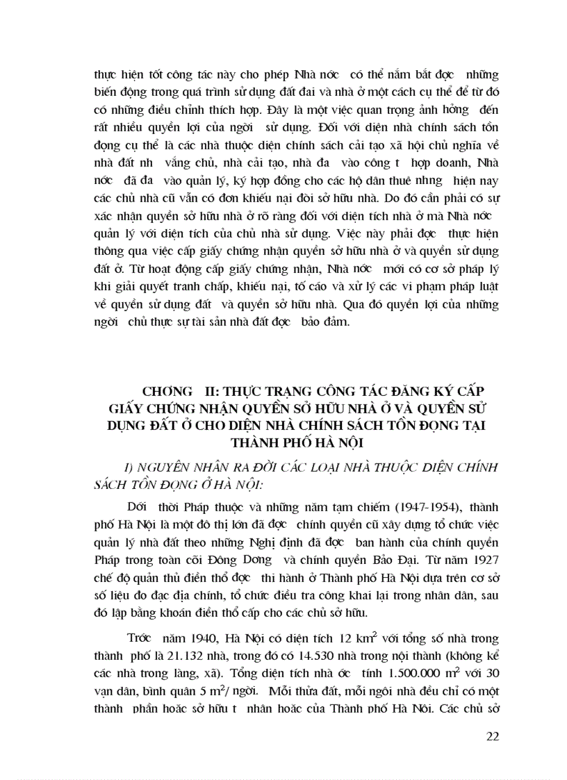 image for page Thực trạng công tác đăng ký cấp giấy chứng nhận quyền sở hữu nhà ở và quyền sử dụng đất ở cho diện nhà chính sách tồn đọng bao gồm nhà cải tạo nhà vắng chủ nhà đưa vào công tư hợp doanh ở Hà Nội 1