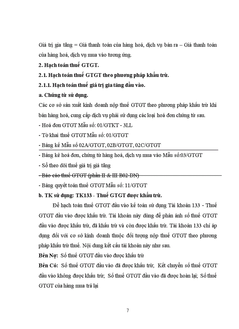 image for page Bàn về chế độ hạch toán thuế GTGT