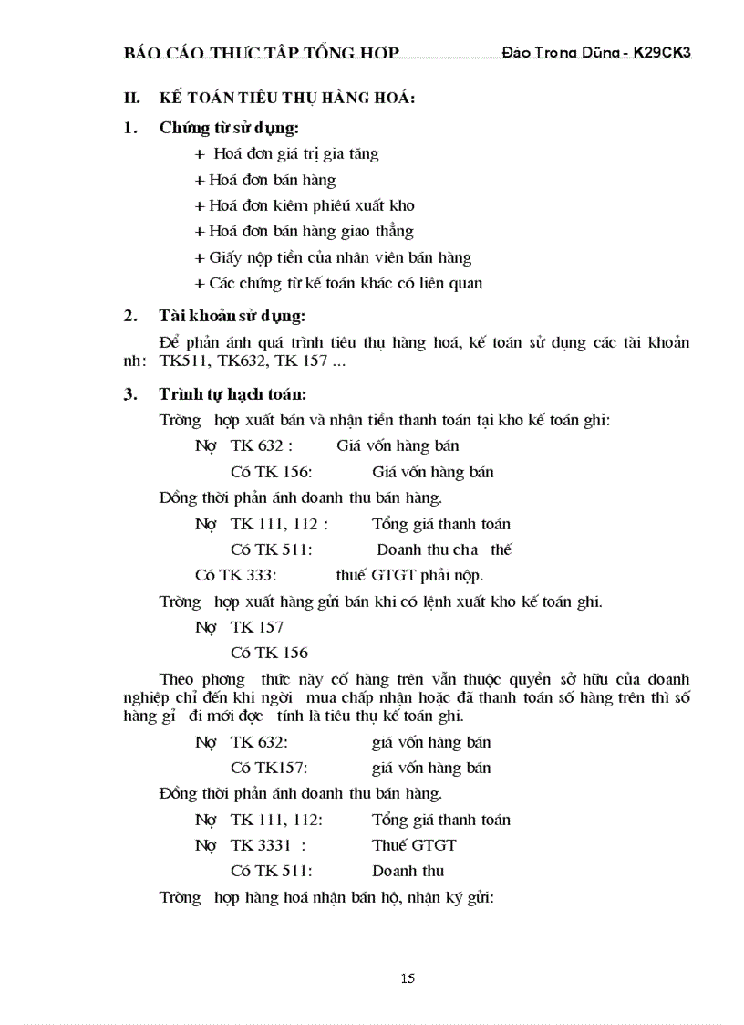 image for page Công tác tổ chức kế toán tài chính của Công ty đầu tư XNK nông lâm sản chế biến 1