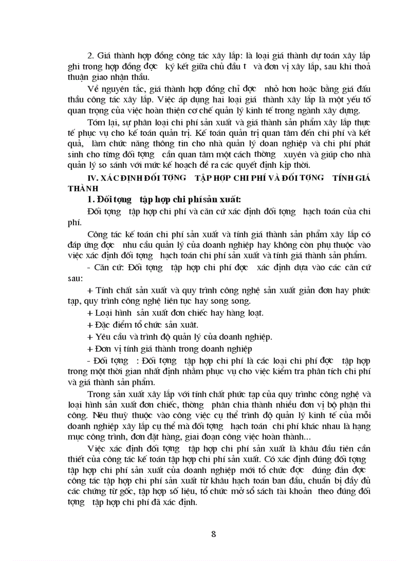 image for page Tổ chức hạch toán tập hợp chi phí sản xuất và tính giá thành sản phẩm xây lắp tại công ty cơ giới và xây lắp 13 1
