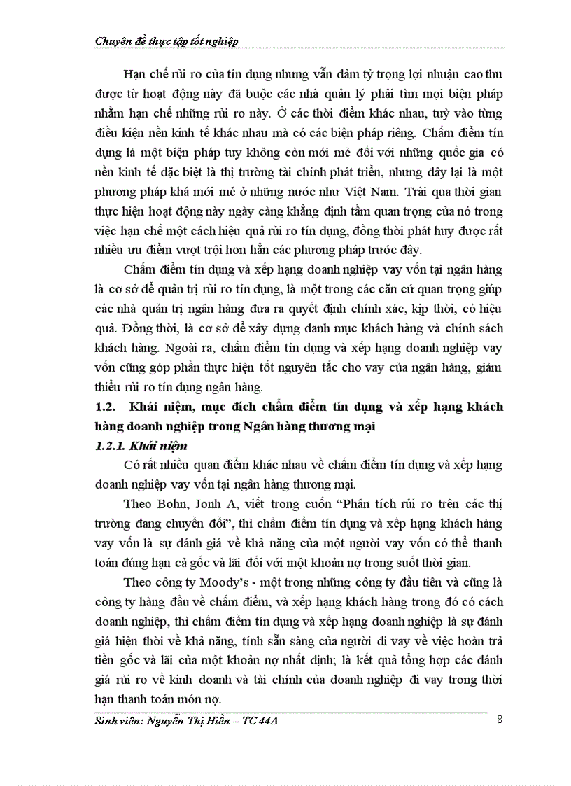 image for page Giải pháp hoàn thiện hoạt động chấm điểm tín dụng và xếp hạng doanh nghiệp vay vốn tại Ngân hàng Công Thương khu vực Chương Dương 1