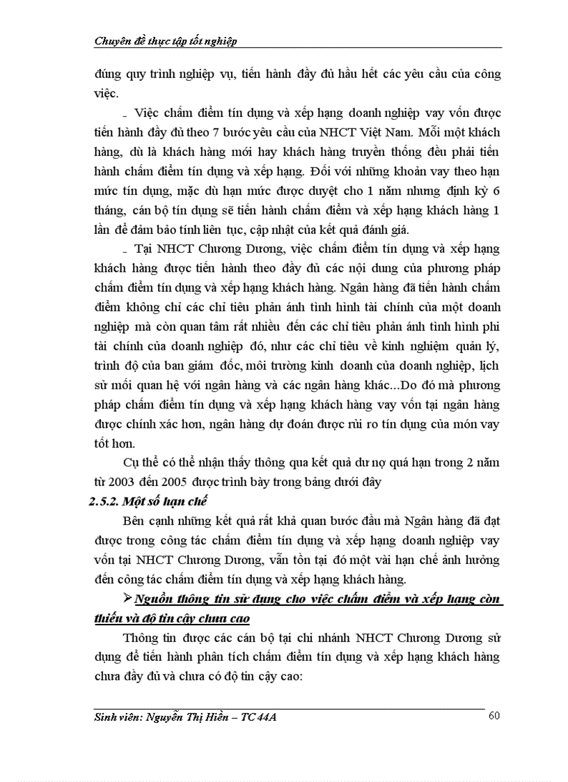 image for page Giải pháp hoàn thiện hoạt động chấm điểm tín dụng và xếp hạng doanh nghiệp vay vốn tại Ngân hàng Công Thương khu vực Chương Dương 1