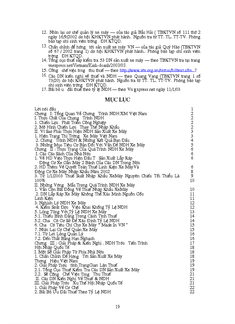 image for page Thực trạng và giải pháp về chương trình nội địa hóa xe máy Việt Nam