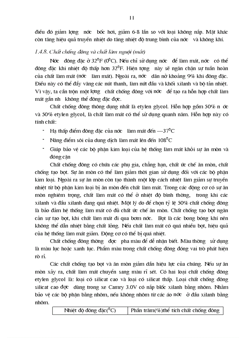 image for page Nghiên cứu khai thác bảo dưỡng và sửa chữa hệ thống làm mát trên ôtô Camry 3 0 V6 của hãng Toyota