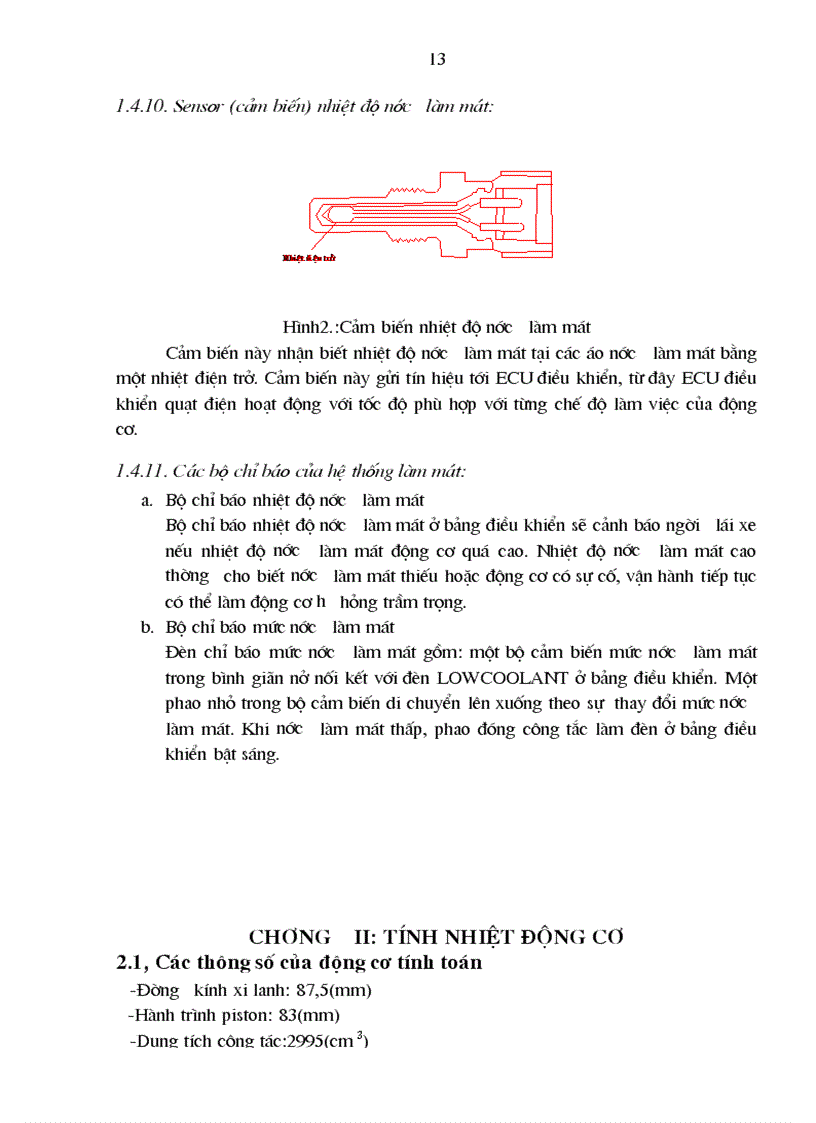 image for page Nghiên cứu khai thác bảo dưỡng và sửa chữa hệ thống làm mát trên ôtô Camry 3 0 V6 của hãng Toyota