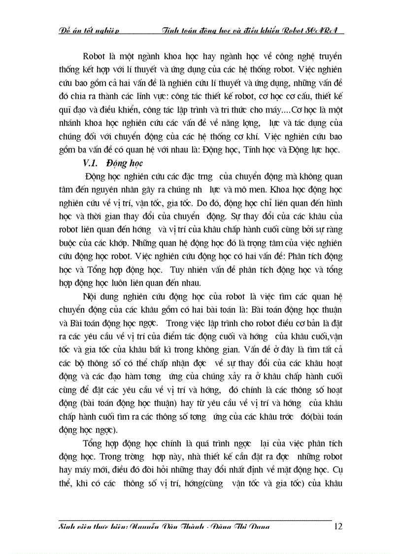 image for page Tính toán động học và điều khiển Robot SCARA 1