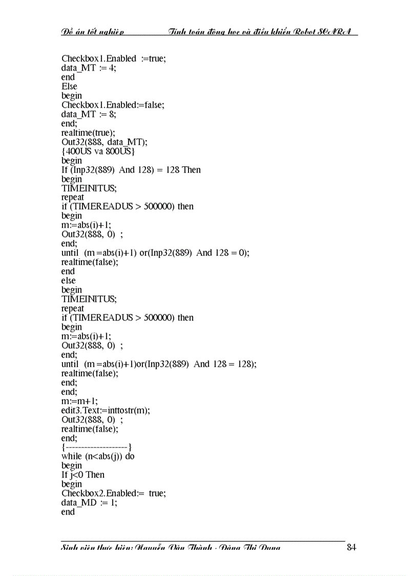 image for page Tính toán động học và điều khiển Robot SCARA 1