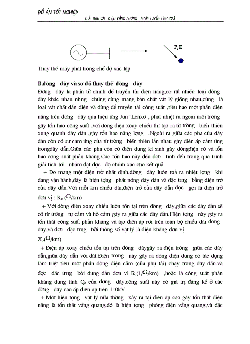 image for page Giải tích lưới điện bằng phương pháp tuyến tính hoá áp dụng chọn sơ bộ tiết diện dây dẫn và chọn phương án tối ưu