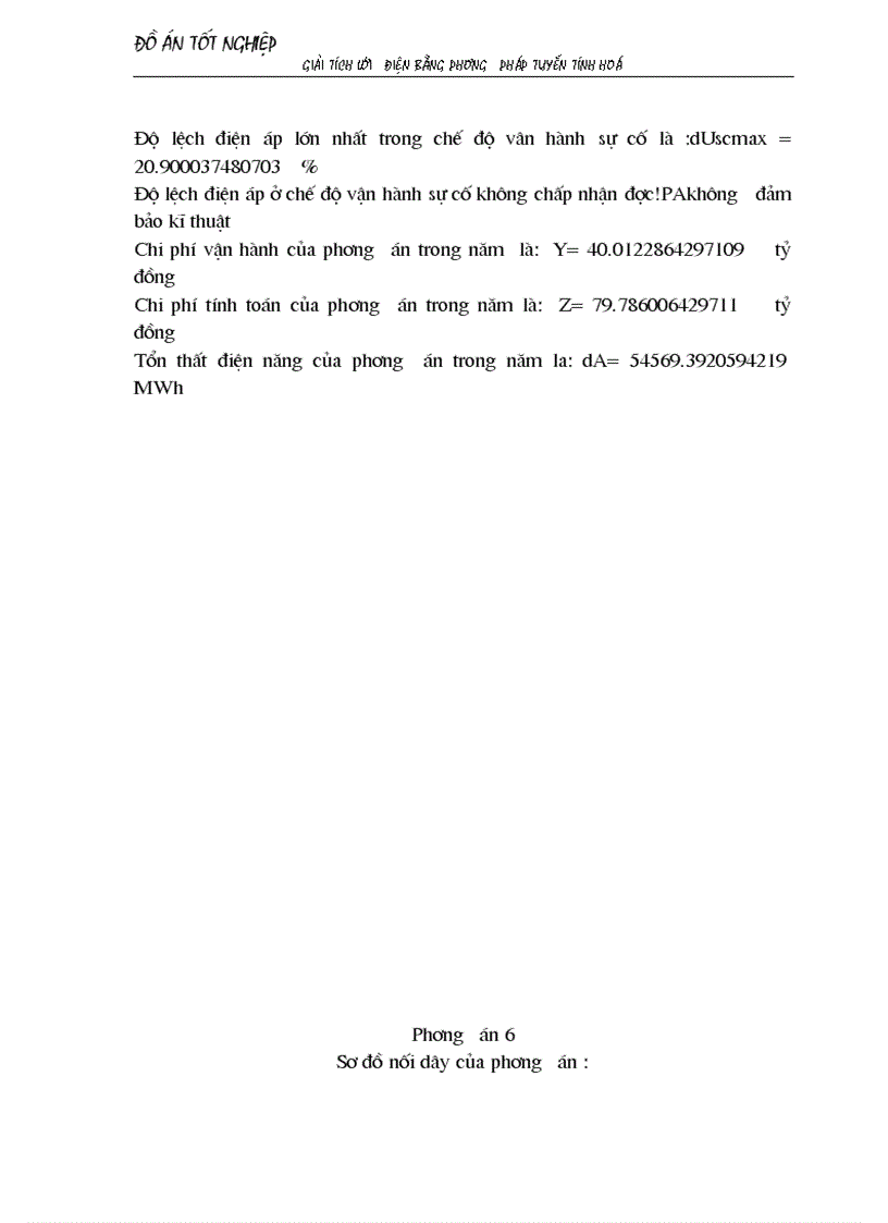 image for page Giải tích lưới điện bằng phương pháp tuyến tính hoá áp dụng chọn sơ bộ tiết diện dây dẫn và chọn phương án tối ưu