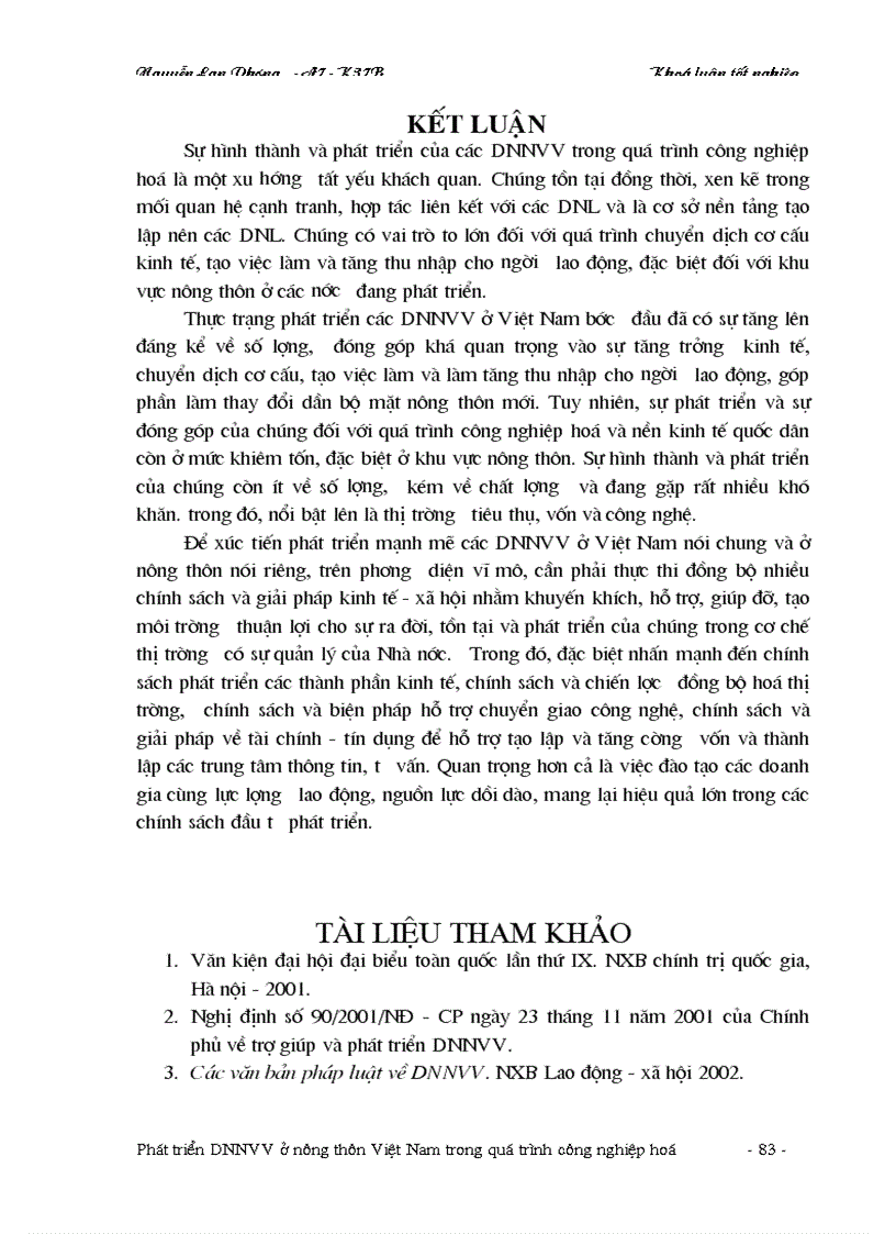 image for page Phát triển doanh nghiệp vừa và nhỏ ở nông thôn Việt Nam trong quá trình công nghiệp hoá