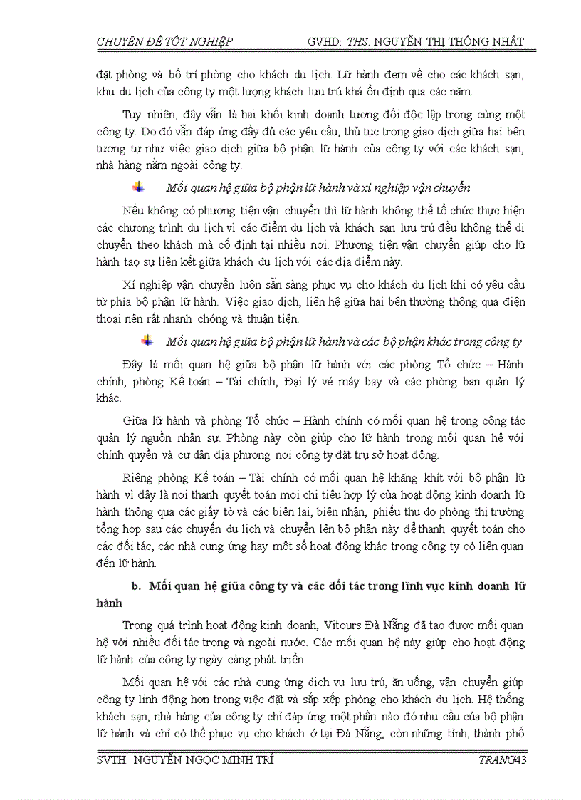 image for page Phân tích tình hình hoạt động kinh doanh quy trình khai thác và tổ chức phục vụ khách du lịch trong hoạt động kinh doanh lữ hành tại công ty cổ phần du lịch việt nam tại đà nẵng