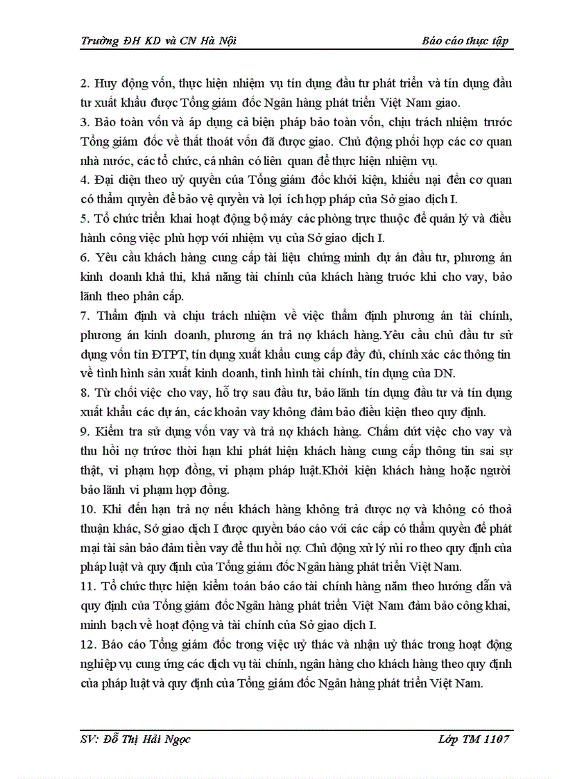 image for page Đánh giá tình hình hoạt động kinh doanh của Sở giao dịch I Ngân hàng phát triển Việt Nam trong thời gian qua