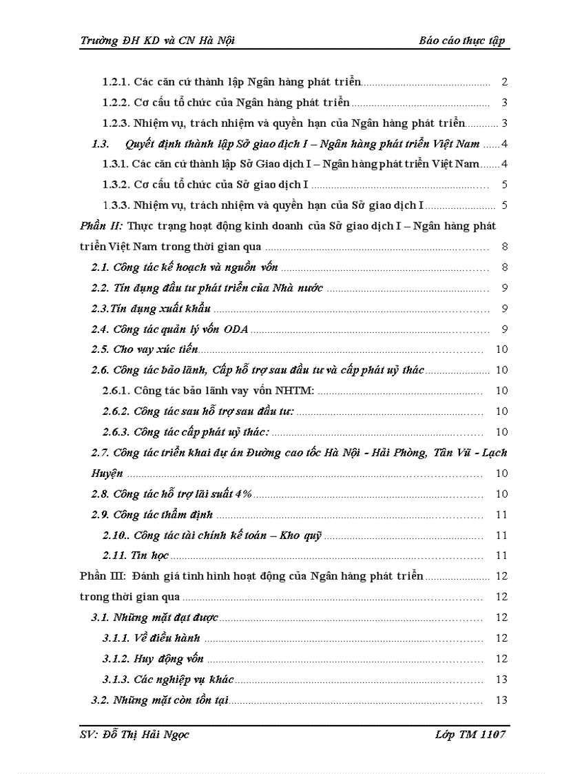 image for page Đánh giá tình hình hoạt động kinh doanh của Sở giao dịch I Ngân hàng phát triển Việt Nam trong thời gian qua