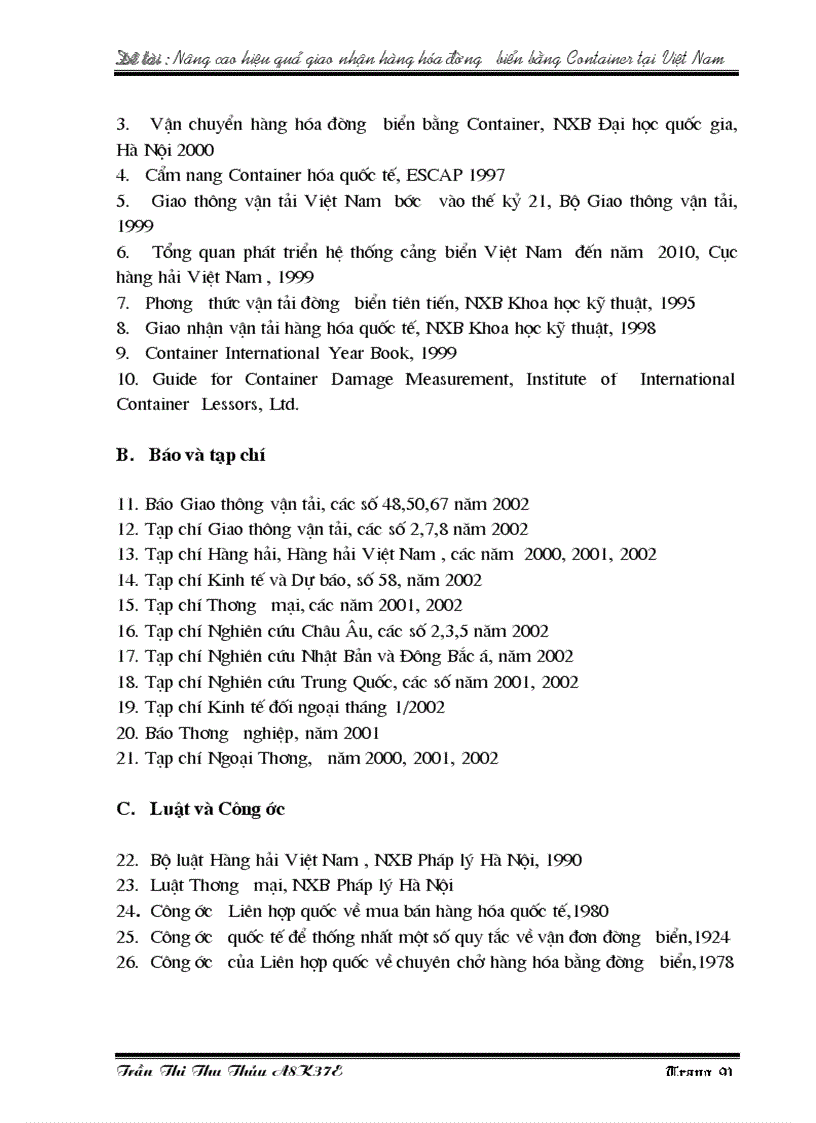 image for page Nâng cao hiệu quả giao nhận hàng hóa đường biển bằng Container ở Việt Nam