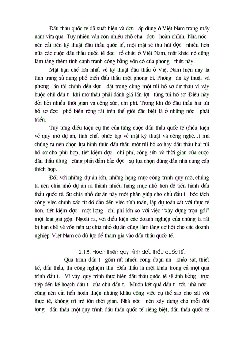 image for page Đấu thầu quốc tế trong xây lắp ở Việt Nam thực trạng và giải pháp nâng cao hiệu quả