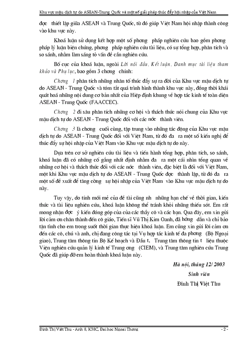 image for page Khu vực mậu dịch tự do ASEAN Trung Quốc và một số giải pháp thúc đẩy hội nhập của Việt Nam