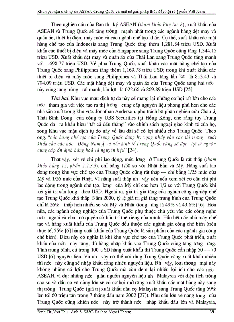 image for page Khu vực mậu dịch tự do ASEAN Trung Quốc và một số giải pháp thúc đẩy hội nhập của Việt Nam