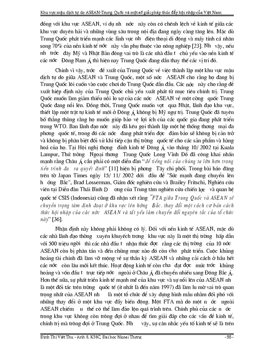 image for page Khu vực mậu dịch tự do ASEAN Trung Quốc và một số giải pháp thúc đẩy hội nhập của Việt Nam