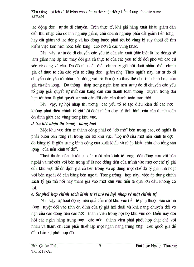 image for page Khả năng lợi ích và lộ trình của việc ra đời một đồng tiền chung cho các nước ASEAN