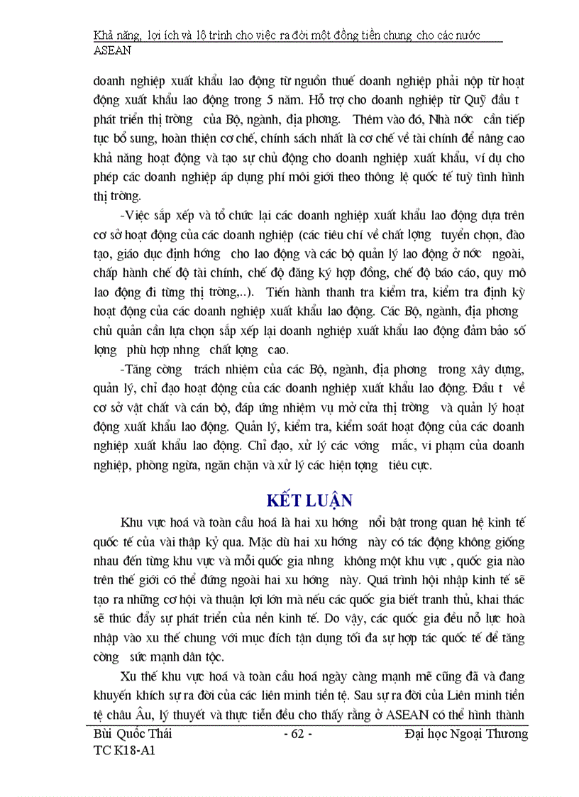 image for page Khả năng lợi ích và lộ trình của việc ra đời một đồng tiền chung cho các nước ASEAN