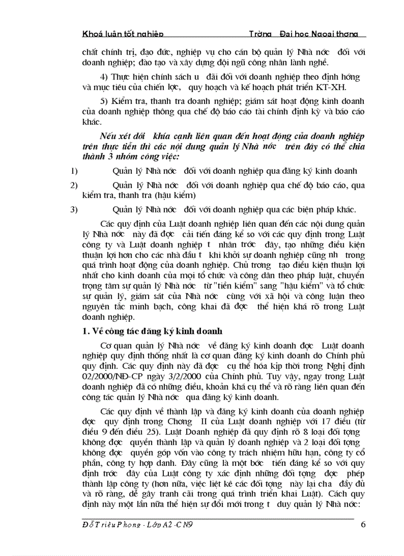 image for page Nâng cao hiệu quả thi hành luật doanh nghiệp của các doanh nghiệp ngoài quốc doanh trên địa bàn thành phố Hà nội 1