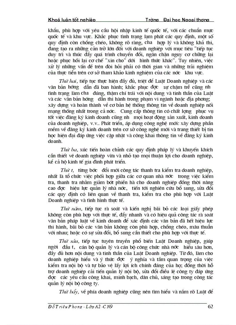 image for page Nâng cao hiệu quả thi hành luật doanh nghiệp của các doanh nghiệp ngoài quốc doanh trên địa bàn thành phố Hà nội 1