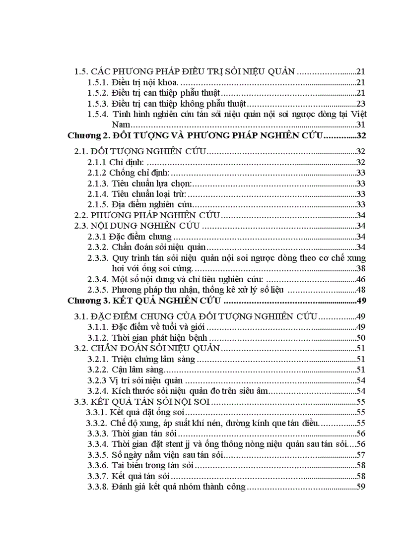 image for page Đánh giá kết quả điều trị sỏi niệu quản bằng phương pháp tán sỏi nội soi ngược dòng trên máy Lithoclast tại bệnh viện Thanh Nhàn