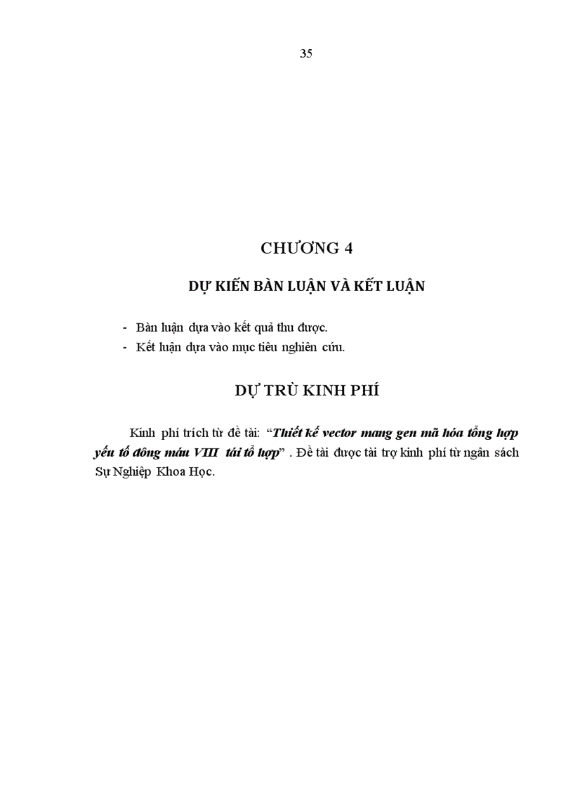 image for page Tạo dòng và thiết kế vector biểu hiện gen mã hóa yếu tố VIII của người