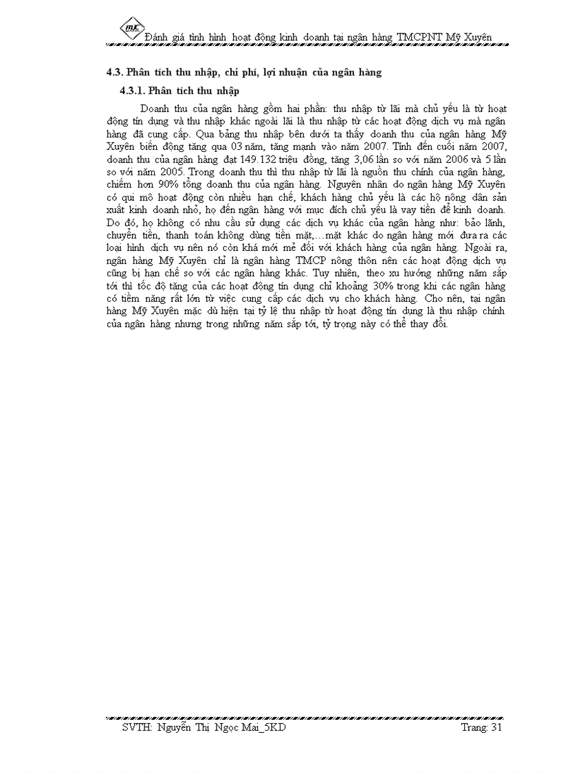 image for page Đánh giá tình hình hoạt động kinh doanh tại ngân hàng TMCP nông thôn Mỹ Xuyên