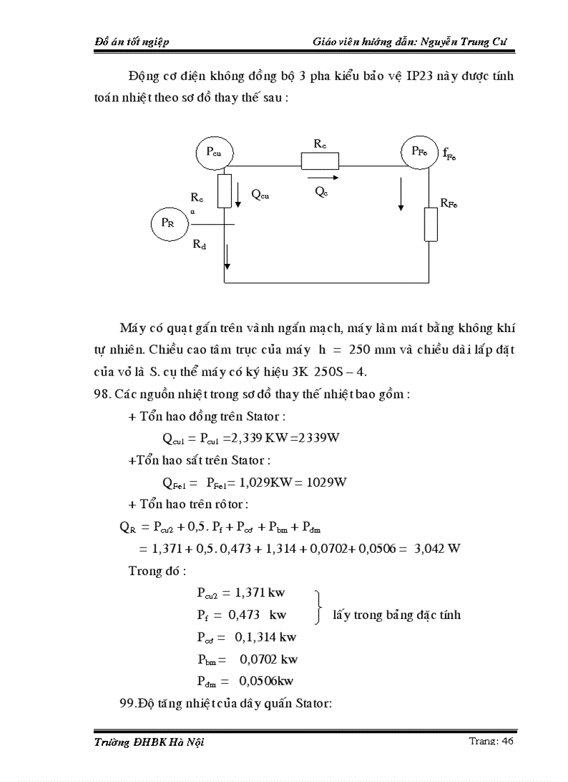 image for page Tính toán tham số của động cơ điện ở chế độ định mức