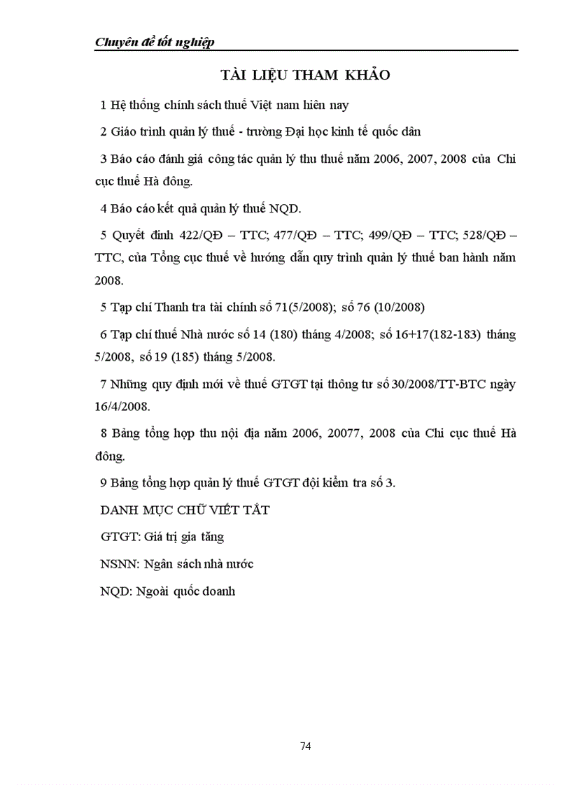 image for page Công tác quản lý thu thuế Giá Trị Gia Tăng đối với Doanh nghiệp Ngoài quốc doanh trên địa bàn thành phố Hà đông 1