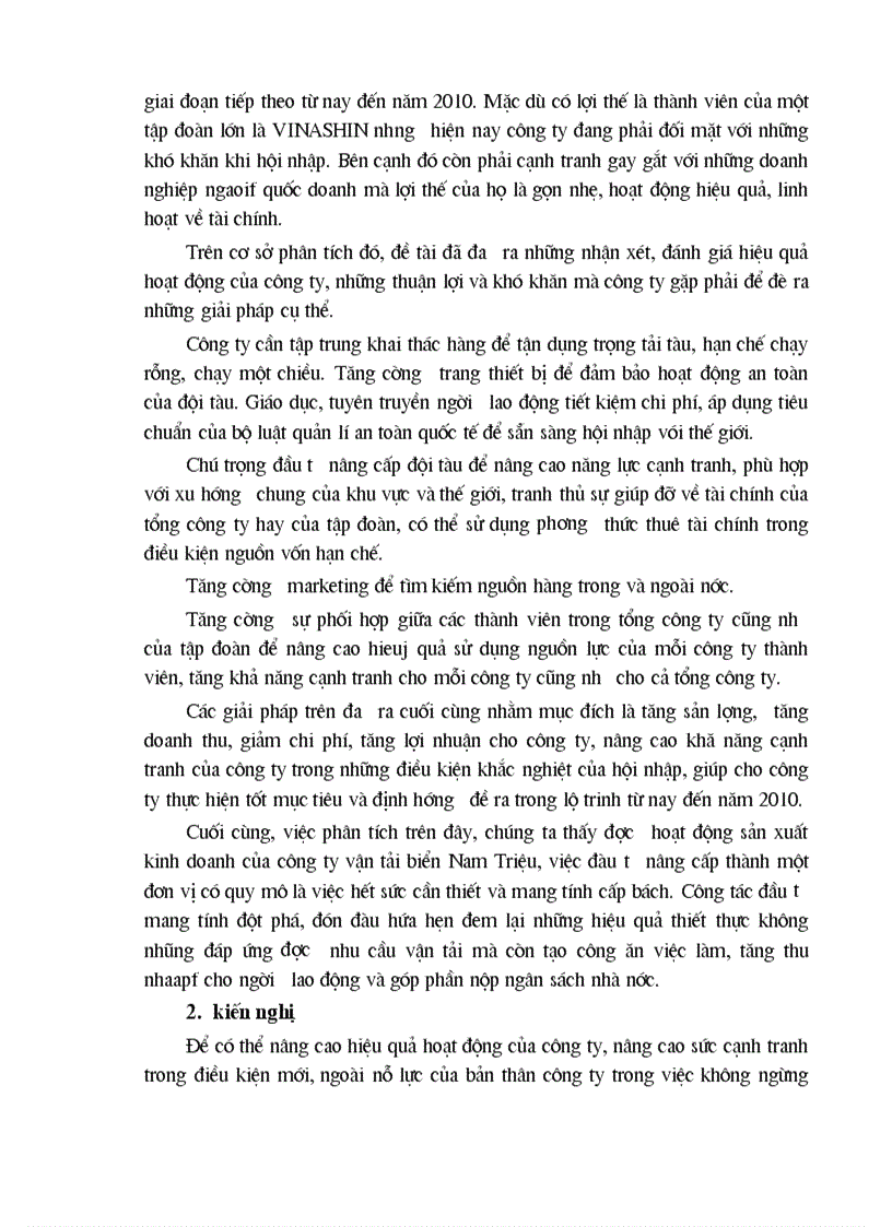 image for page Thực trạng hoạt động và một số giải pháp nhằm nâng cao hiệu quả khai thác đội tàu của công ty vận tải biển Nam Triệu