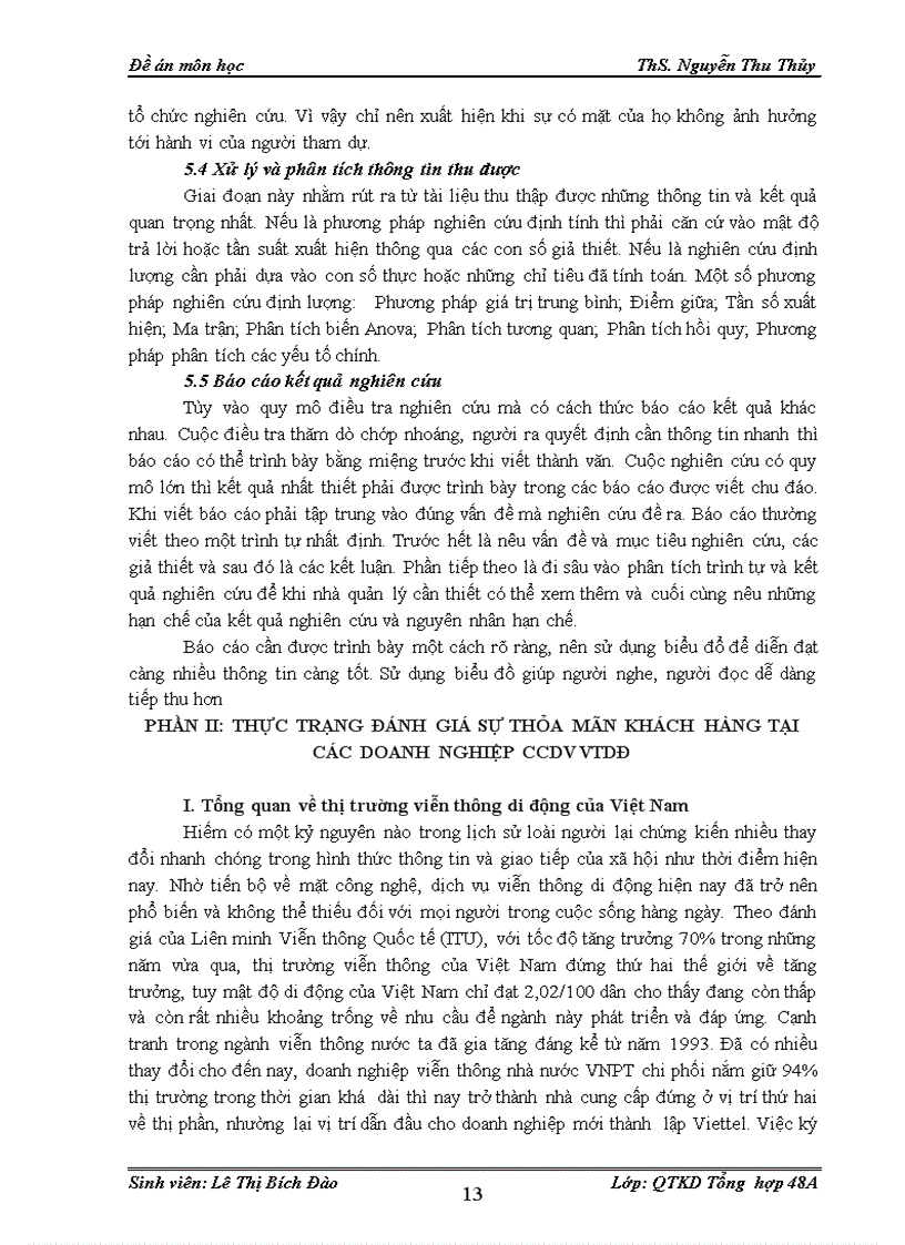 image for page Nghiên cứu và đánh giá sự hài lòng của khách hàng đối với dịch vụ viễn thông di động tại Thừa Thiên Huế