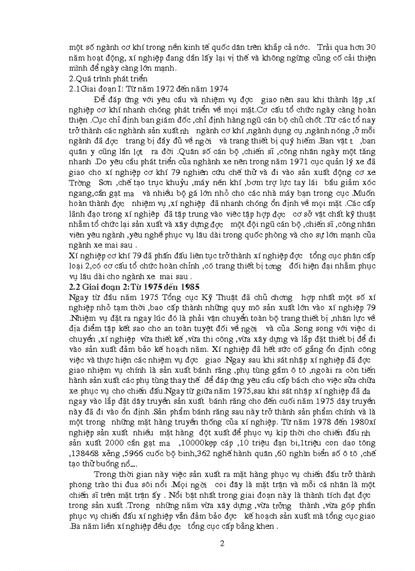 image for page Báo cáo thực tập tại Xí nghiệp cơ khí Z179