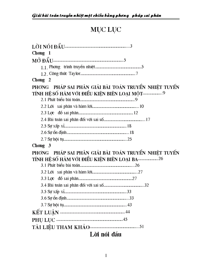 image for page Giải bài toán truyền nhiệt một chiều bằng phương pháp sai phân