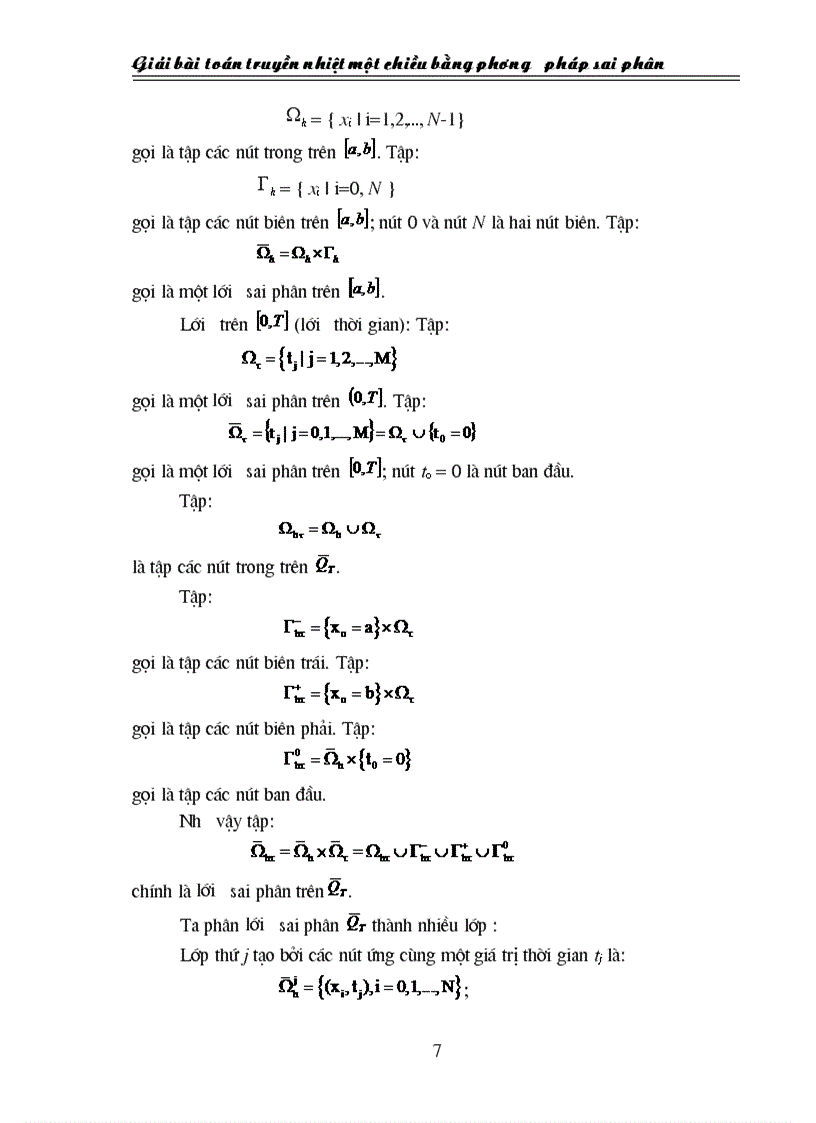 image for page Giải bài toán truyền nhiệt một chiều bằng phương pháp sai phân