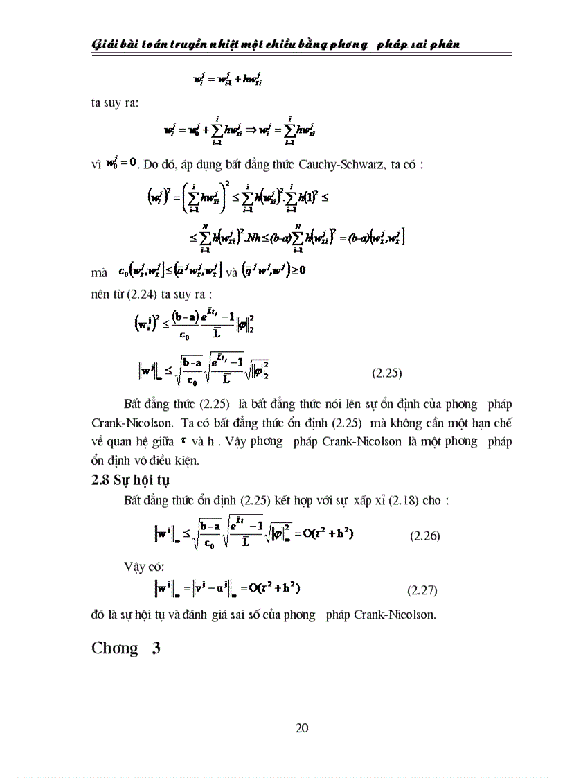 image for page Giải bài toán truyền nhiệt một chiều bằng phương pháp sai phân