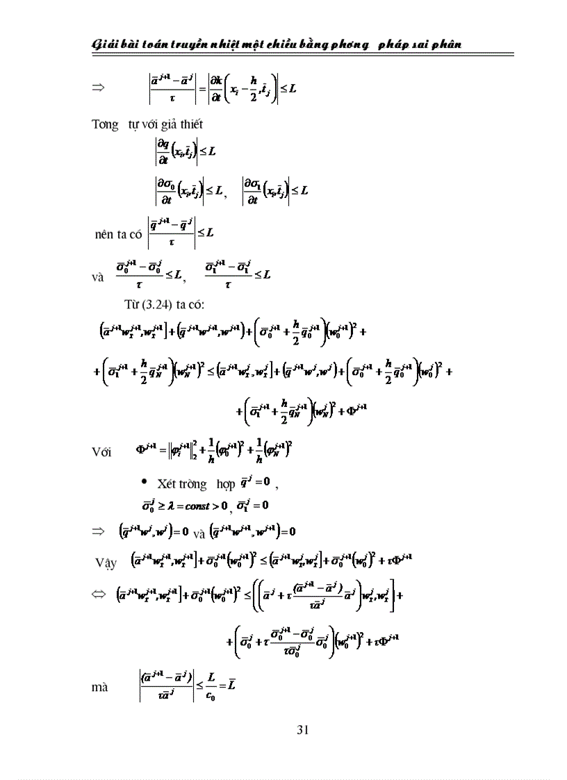 image for page Giải bài toán truyền nhiệt một chiều bằng phương pháp sai phân