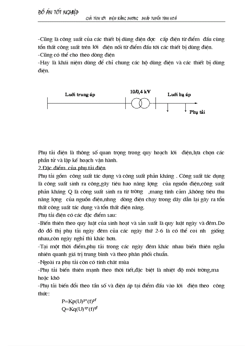 image for page Giải tích lưới điện bằng phương pháp tuyến tính hoá áp dụng chọn sơ bộ tiết diện dây dẫn và chọn phương án tối ưu 1