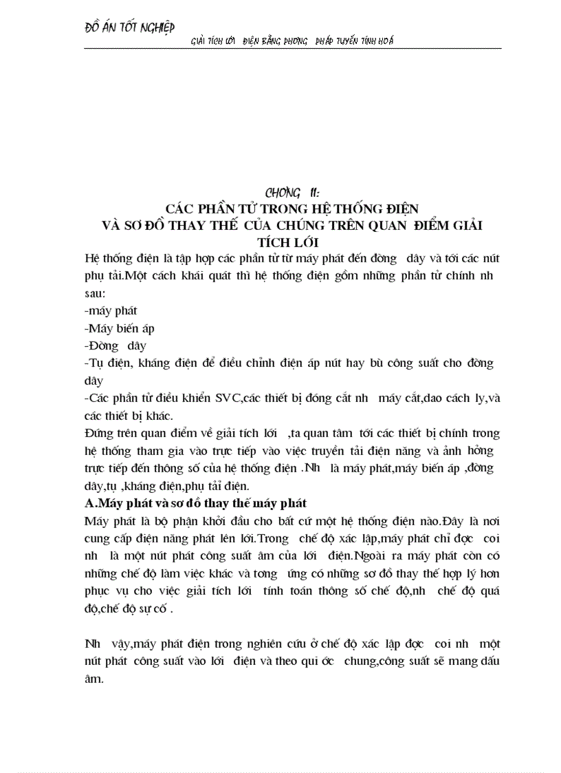 image for page Giải tích lưới điện bằng phương pháp tuyến tính hoá áp dụng chọn sơ bộ tiết diện dây dẫn và chọn phương án tối ưu 1