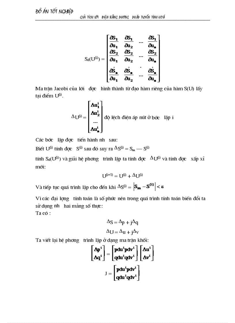 image for page Giải tích lưới điện bằng phương pháp tuyến tính hoá áp dụng chọn sơ bộ tiết diện dây dẫn và chọn phương án tối ưu 1