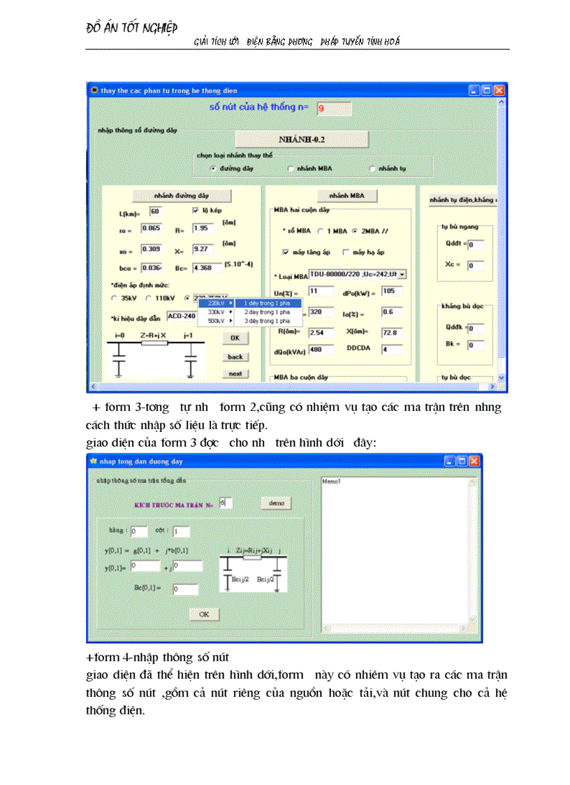 image for page Giải tích lưới điện bằng phương pháp tuyến tính hoá áp dụng chọn sơ bộ tiết diện dây dẫn và chọn phương án tối ưu 1