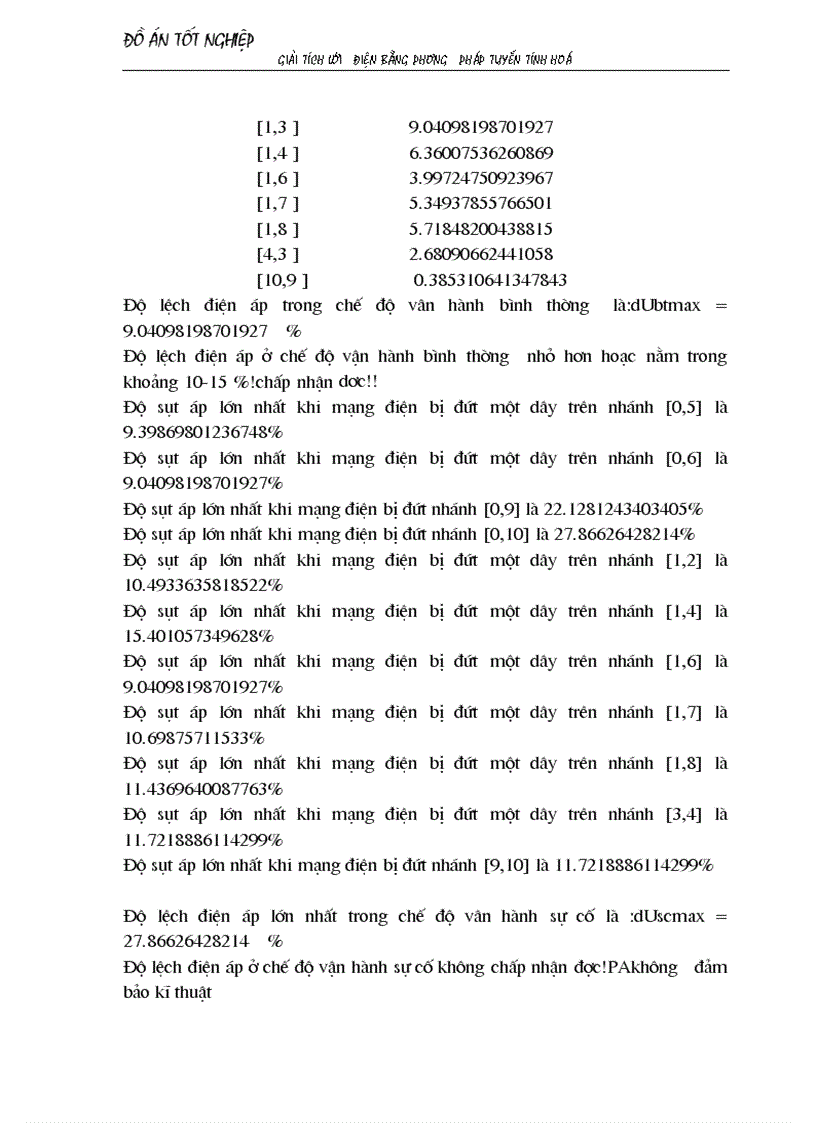 image for page Giải tích lưới điện bằng phương pháp tuyến tính hoá áp dụng chọn sơ bộ tiết diện dây dẫn và chọn phương án tối ưu 1