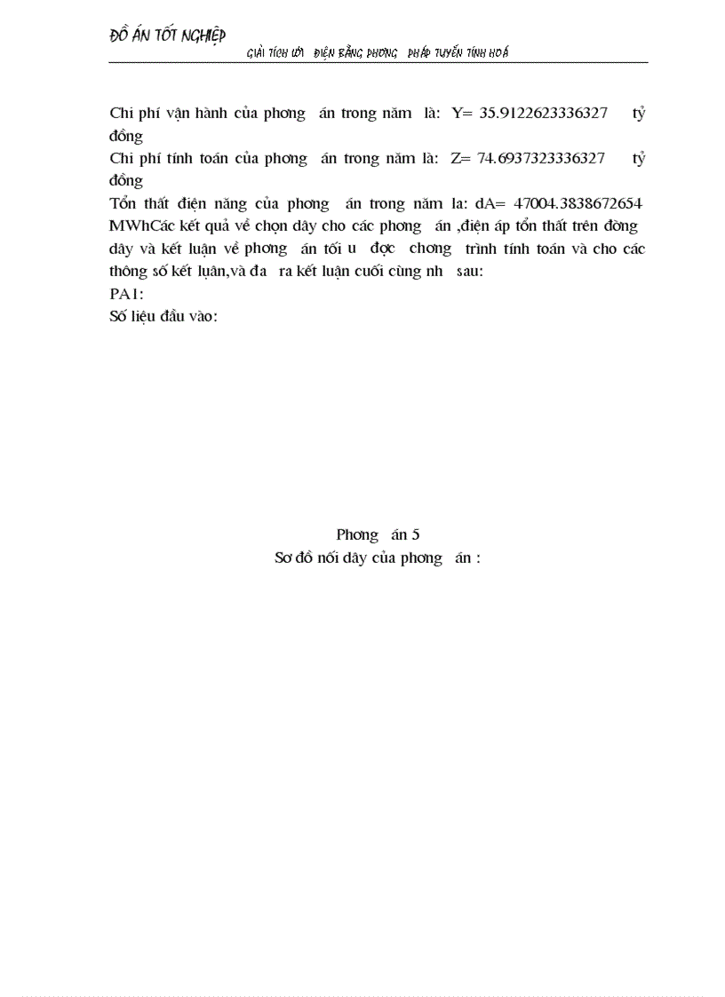 image for page Giải tích lưới điện bằng phương pháp tuyến tính hoá áp dụng chọn sơ bộ tiết diện dây dẫn và chọn phương án tối ưu 1