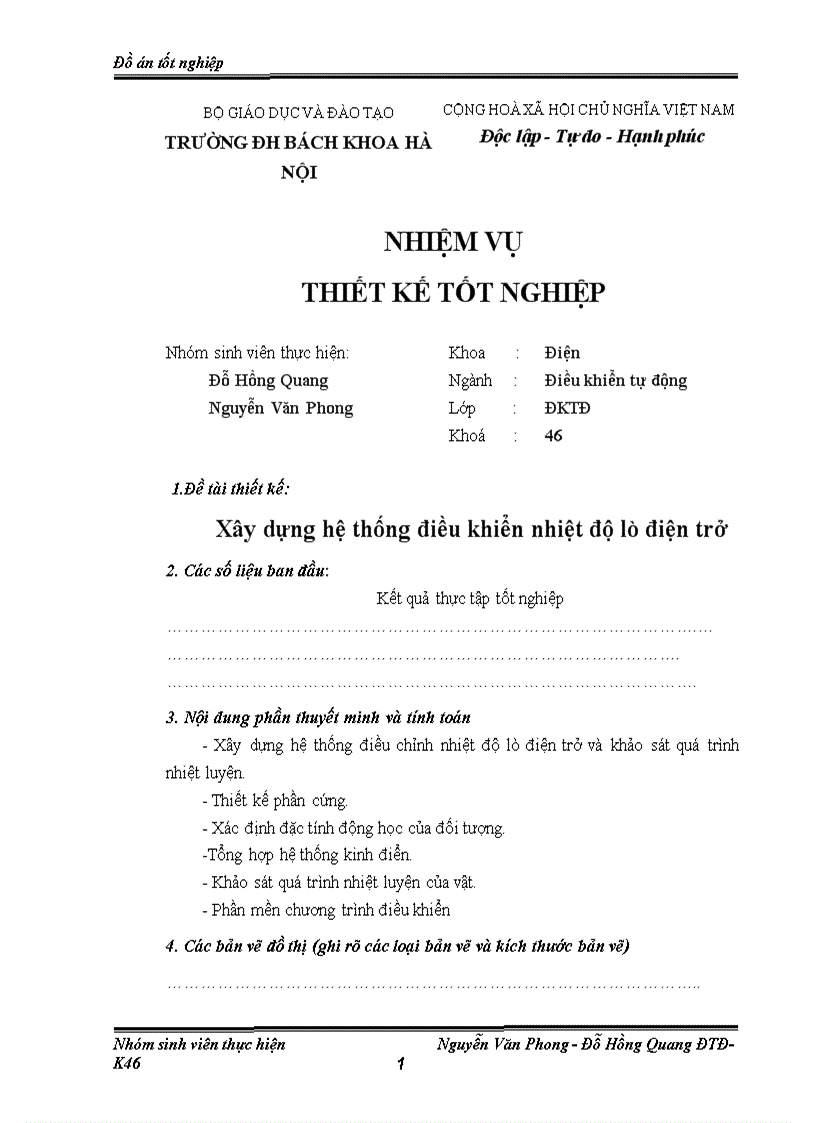 image for page Xây dựng hệ thống điều khiển nhiệt độ lò điện trở 1